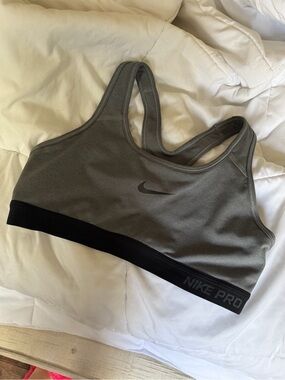 Nike Pro Grey Racerback Sports Bra - NWOT